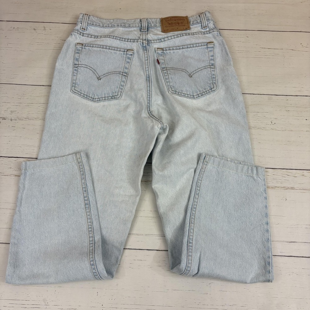 Levi's 512 Slim Fit Tapered Jeans Juniors 15 32X29 Hemmed High Rise Vintage - Picture 2 of 11